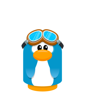 Sprite aviator goggles brown penguin.png