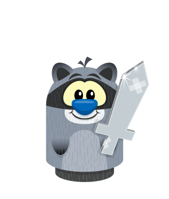 Sprite cardboard sword silver raccoon.png