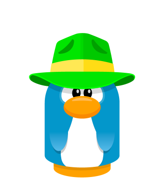 Sprite fedora green penguin.png