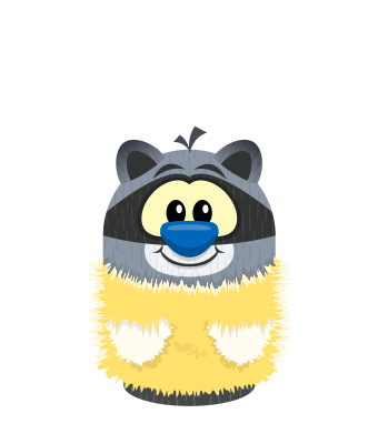 Sprite fuzzy body yellow raccoon.png