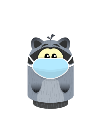 Sprite doctor mask blue raccoon.png