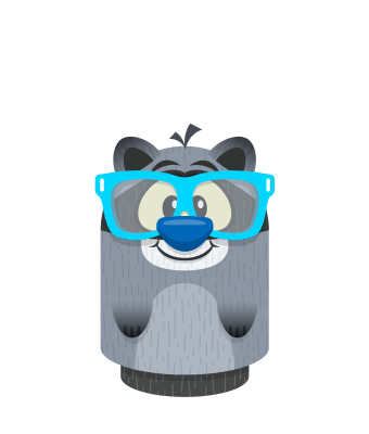 Sprite glasses blue raccoon.png