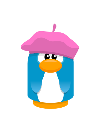 Sprite beret pink penguin.png