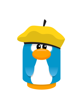Sprite beret yellow penguin.png