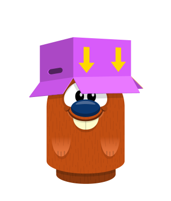 Sprite box hat purple beaver.png