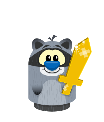 Sprite cardboard sword gold raccoon.png