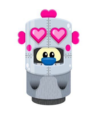 Sprite robot head pink raccoon.png