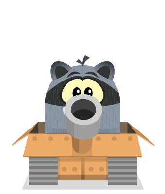 Sprite army tank cardboard raccoon.png