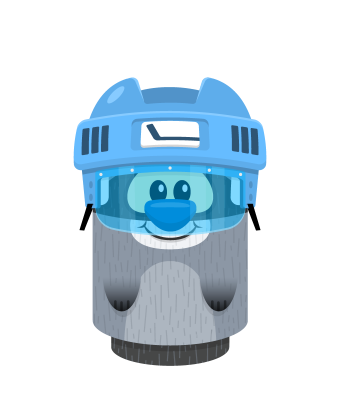 Sprite hockey helmet blue raccoon.png