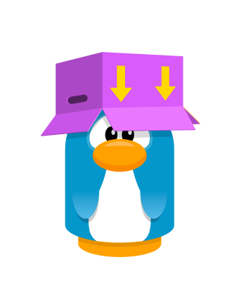 Sprite box hat purple penguin.png