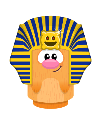 Sprite pharaoh hat yellowblue hamster.png