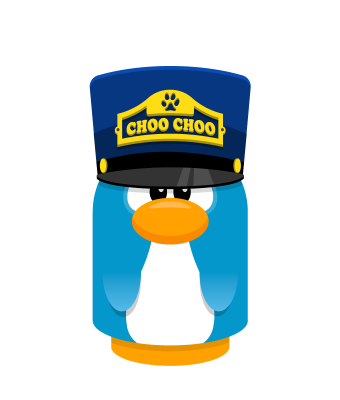 Sprite train hat blue penguin.png