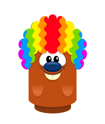 Sprite clown wig beaver.png