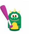 Sprite baseball bat pink lizard.png