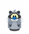 Sprite earrings silver raccoon.png