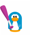 Sprite baseball bat pink penguin.png