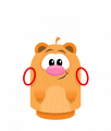 Sprite earrings red hamster.png