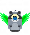 Sprite bird wings green raccoon.png