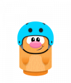 Sprite climb helmet blue hamster.png