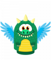 Sprite bird wings blue lizard.png