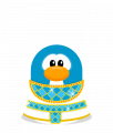 Sprite cleopatra dress white penguin.png